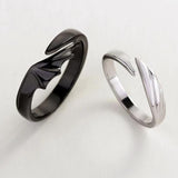 Angel & Devil Sterling Silver Divine Couple Rings Angel & Devil Sterling Silver Divine Couple Rings