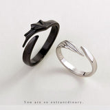 Angel & Devil Sterling Silver Divine Couple Rings Angel & Devil Sterling Silver Divine Couple Rings