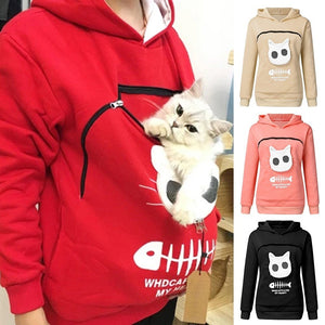 Kangaroo Pouch Cat Pet Hoodie cat pouch hoodie cat hoodie cat carrier hoodie cat pocket hoodie