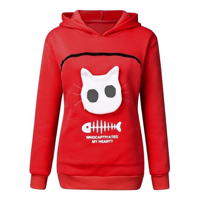 cat pouch hoodie cat hoodie cat carrier hoodie cat pocket hoodie