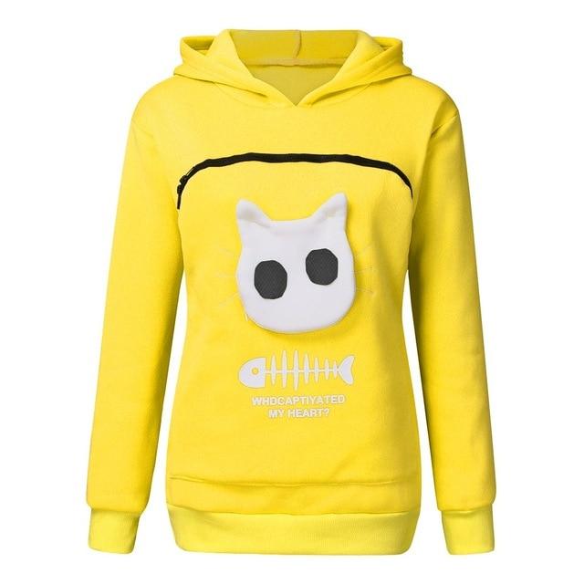 cat pouch hoodie cat hoodie cat carrier hoodie cat pocket hoodie