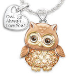 Owl Always Love You Cute Owl Necklace owl pendant owl necklace