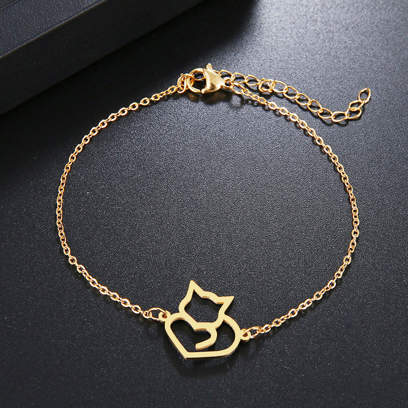 Amazon.com: Lotus Fun Women's Bracelet, S925 Sterling Silver Bracelet, Cat  Playing with a Ball Charm, Chain Length: 16.5 - 19 cm, Handmade Unique  Jewellery for Women and Girls red: Clothing, Shoes & Jewelry