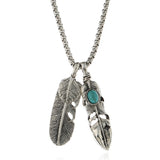 3 Eagle Feathers With Eagles Claw Pendant Necklace | Turquoise Eagle Feather | Eagle Pendant Necklace 3 Eagle Feathers With Eagles Claw Pendant Necklace | Turquoise Eagle Feather | Eagle Pendant Necklace