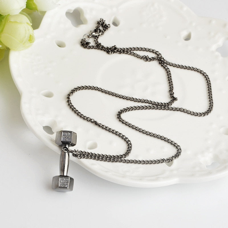 Dumbbell necklace