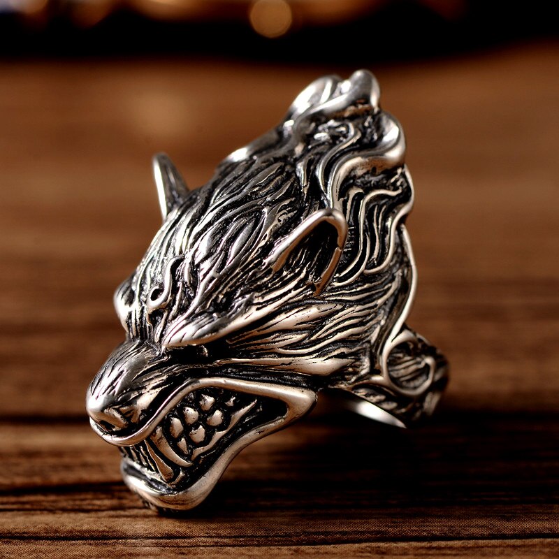 Vintage Viking Wolf Ring | Viking Ring | Werewolf Ring