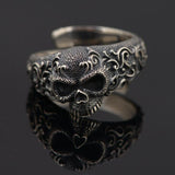 Gothic Resizeable Punk Pirate Skull Ring Pirate Ring, Pirate Rings, Skull Ring, Skull Rings