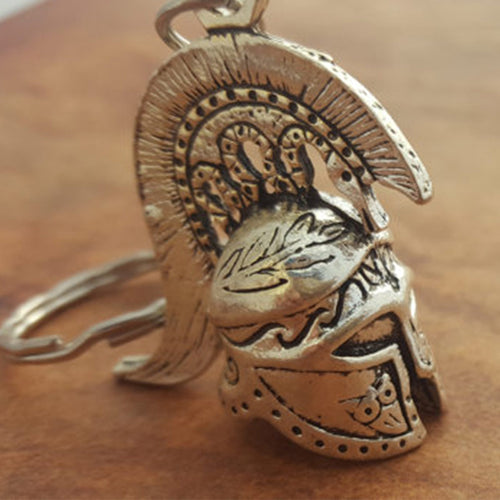 Spartan Roman Helmet Warrior Greek Gladiator Keychain