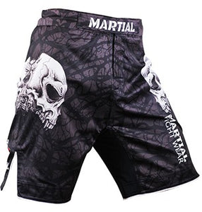 Martial Fitness Brazilian Jiu Jitsu MMA BJJ Skull Shorts Brazilian Jiu-Jitsu BJJ Brazilian Jiu Jitsu MMA Shorts