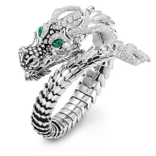 Green Eyed Resizable Dragon Ring