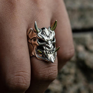 Vintage Mens Horror Demon Skull Ring | Devil Skull Ring Vintage Mens Horror Demon Skull Ring | Devil Skull Ring