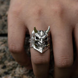 Vintage Mens Horror Demon Skull Ring | Devil Skull Ring Vintage Mens Horror Demon Skull Ring | Devil Skull Ring