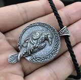 Viking Crow Raven Pendant Necklace Viking Crow Raven Pendant Necklace