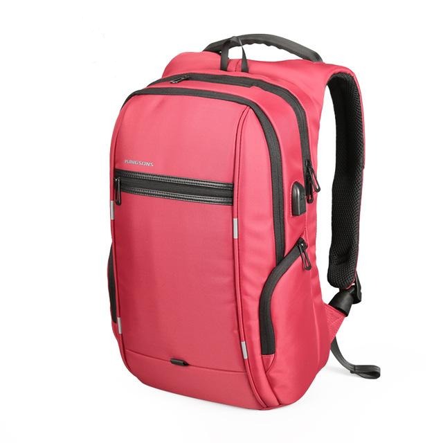 Kingsons Brand Backpack Laptop Bag 15.6,17 Inch Notebook Man Lady Business  Office Worker USB Charging Computer PC DropShip 3264