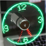 Mini USB Fan LED Clock Mini USB Fan LED Clock