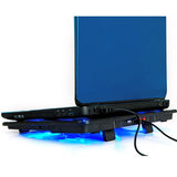 Adjustable 5 Fan Laptop Cooler Cooling Stand Pad Blue LED With USB Port For 10 inch - 17 inch Laptops Adjustable 5 Fan Laptop Cooler Cooling Stand Pad Blue LED With USB Port For 10 inch - 17 inch Laptops