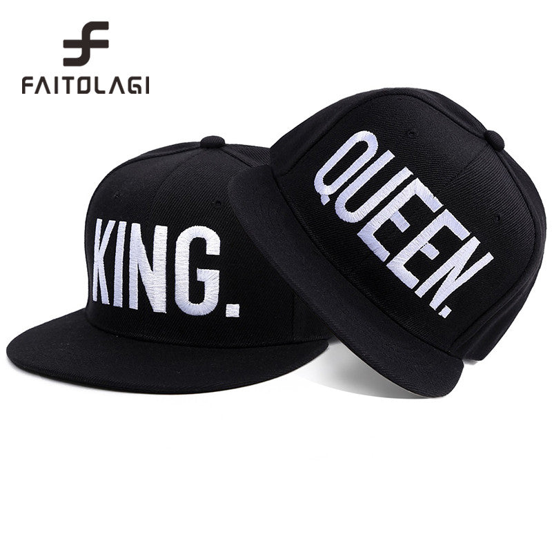 KING / QUEEN Embroidered Snapback Cap