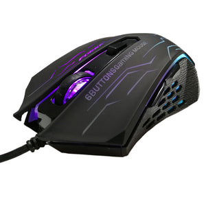 FORKA Silent Click USB Wired Gaming Mouse 6 Buttons 3200DPI FORKA Silent Click USB Wired Gaming Mouse 6 Buttons 3200DPI