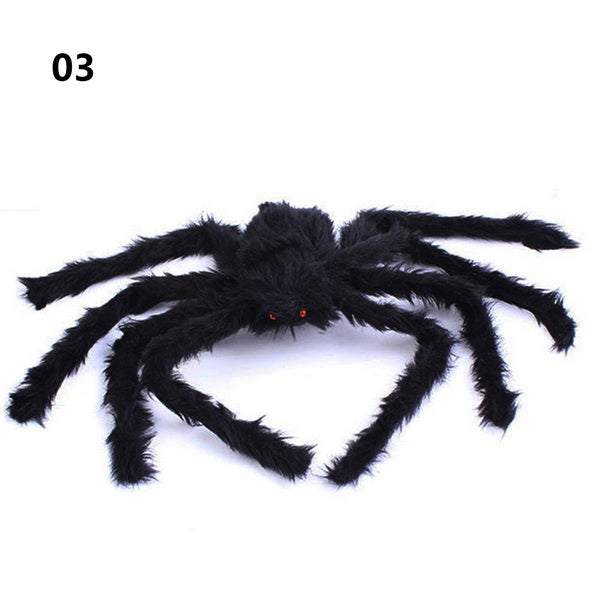 Halloween Horrible Big Black Furry Spider Trick Or Treat Halloween Decoration