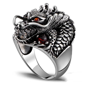 Dragon King Zircon Eyes - Genuine 925 Sterling Silver Dragon King Zircon Eyes - Genuine 925 Sterling Silver
