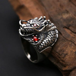 Dragon King Zircon Eyes - Genuine 925 Sterling Silver Dragon King Zircon Eyes - Genuine 925 Sterling Silver