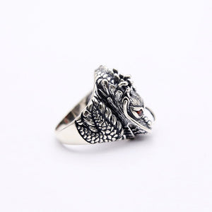 Dragon King Zircon Eyes - Genuine 925 Sterling Silver Dragon King Zircon Eyes - Genuine 925 Sterling Silver