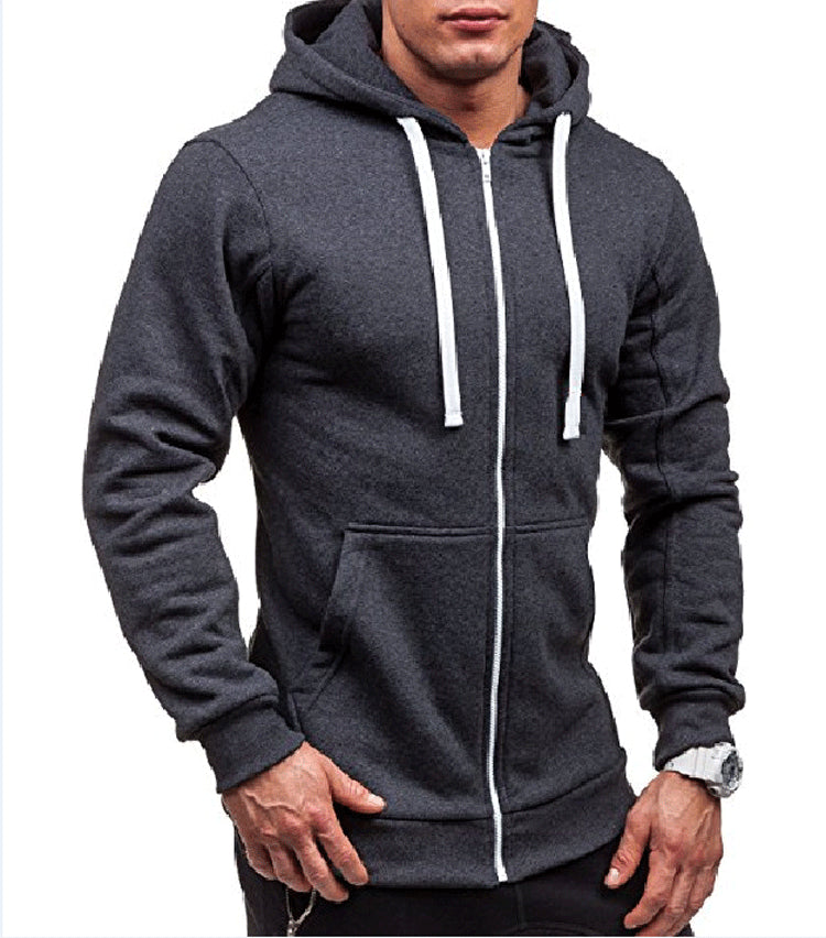 White slim cheap fit hoodie