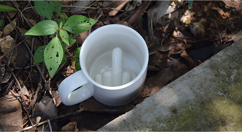 middle finger coffee mug middle finger mug have a nice day middle finger mug middle finger coffee cup coffee mug with middle finger on bottom coffee cup with middle finger on bottom