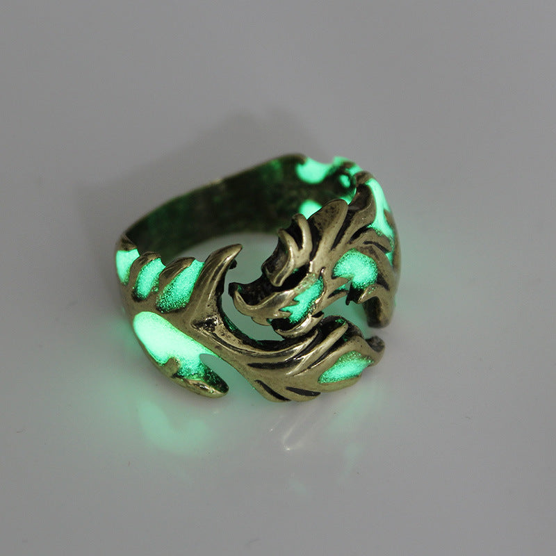 Glow In The Dark Dragon Ring