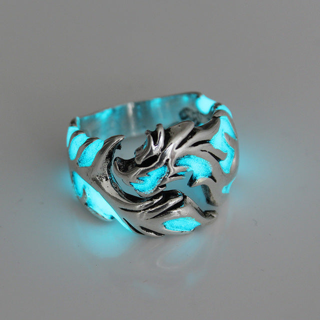 Glow In The Dark Dragon Ring