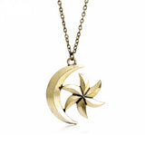 Moon Star Pendant Necklace Moon Star Pendant Necklace