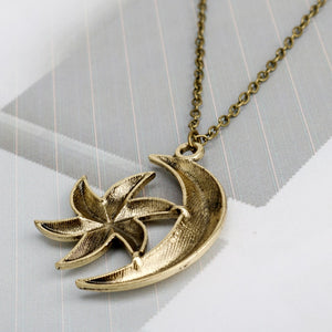 Moon Star Pendant Necklace Moon Star Pendant Necklace