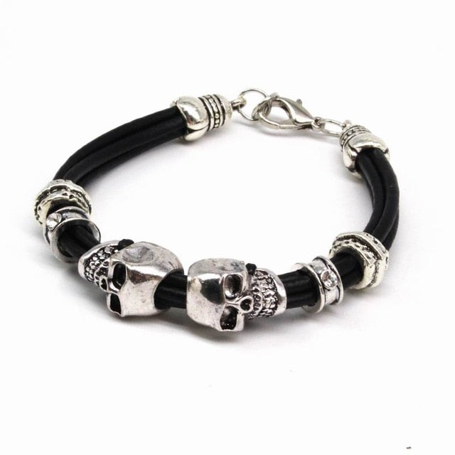 Classic Leather Dragon Bracelet