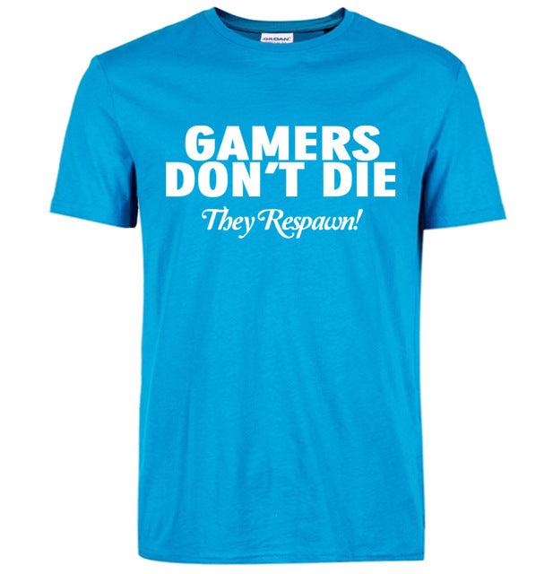 Gamers Don't Die They Respawn Video Game T-Shirt