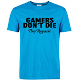 Gamers Don't Die They Respawn Video Game T-Shirt Gamers Don't Die They Respawn Video Game T-Shirt