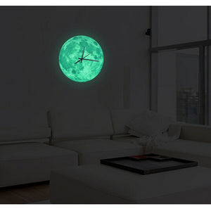 Glowing Moon Wall Clock