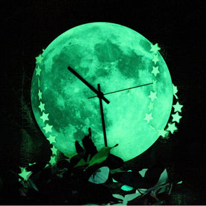 Glowing Moon Wall Clock Glowing Moon Wall Clock