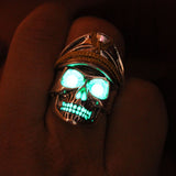 Glow In The Dark World War 2 Zombie Skull Ring skull rings for men skull ring skull rings for women