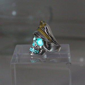 Glow In The Dark World War 2 Zombie Skull Ring skull rings for men skull ring skull rings for women