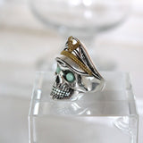 Glow In The Dark World War 2 Zombie Skull Ring skull rings for men skull ring skull rings for women