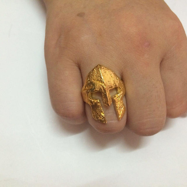 Spartan Battle Worn Helmet Ring