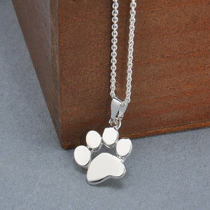 Dog Paw Print Necklace dog necklace