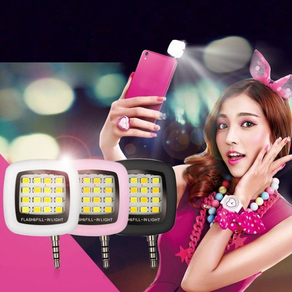 Universal Selfie Smartphone LED Ring Flash Light