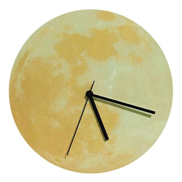 Glowing Moon Wall Clock