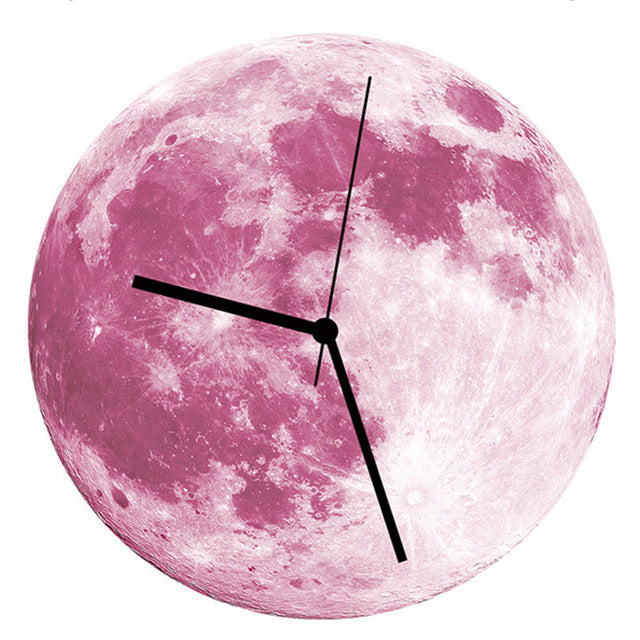 Glowing Moon Wall Clock