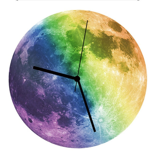 Glowing Moon Wall Clock