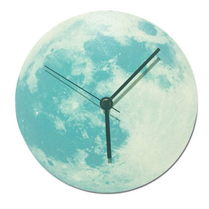 Glowing Moon Wall Clock Glowing Moon Wall Clock