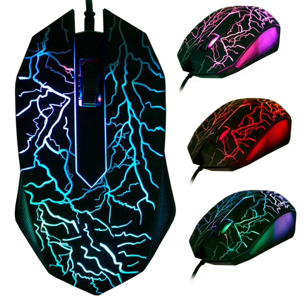 GameRaptor USB Wired Luminous Gaming Mouse 3 Buttons