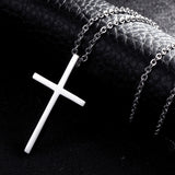 Men's Stainless Steel Large Solid Cross Necklace cross necklace mens cross necklace cross necklace for women silver cross necklace cross pendant silver cross necklace mens mens crucifix necklace cross chain necklace silver cross chain silver cross pendant mens cross pendant cross chain necklace mens stainless steel cross necklace mens cross chain silver cross necklace womens