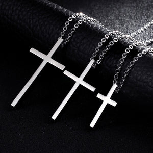 Men's Stainless Steel Large Solid Cross Necklace cross necklace mens cross necklace cross necklace for women silver cross necklace cross pendant silver cross necklace mens mens crucifix necklace cross chain necklace silver cross chain silver cross pendant mens cross pendant cross chain necklace mens stainless steel cross necklace mens cross chain silver cross necklace womens